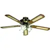 Image de Farelek - Baleares Ø 132 Cm - Ventilateur De Plafond Réversible, 5 Pales Noyer
