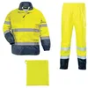 Image de Ensemble de pluie haute visibilité HI-WAY jaune fluo/marine TM - COVERGUARD - 7HWRYM - Imperméable et respirant
