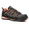 Image de Baskets de sécurité coverguard helvite s1p cuir velours noir orange semelle anti-perforation 588122