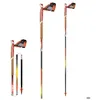 Image de Bâton de trail TSL Trail Carbon 4 Cork Cross (x2) - Orange - 130 cm