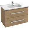 Image de Meuble vasque 80 cm suspendu JACOB DELAFON Ola up chêne