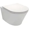 Image de Cuvette WC suspendu sans bride JACOB DELAFON Rodin+ avec abattant