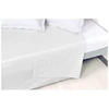 Image de Drap Plat En Percale De Coton - Manoir - 270 X 300 Cm - Blanc Neige