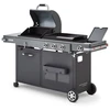 Image de Barbecue Bi-energy Gun Metal Xl - Barbecue Charbon Et Plancha 60 X 42 Cm À Gaz