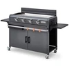 Image de Plancha Gaz Lola Gun Metal   4 Brûleurs, Plaque Inox 88 X 35,5 Cm, 9,6 Kw