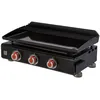 Image de Plancha gaz Silvia IIG 3 feux   BRASERO BY FAVEX   Plaque fonte 6 mm Fabriquée en France   67 x 34 cm - 75 kW   Jusquà 10 convives