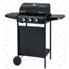 Image de Barbecue Gaz 3 Brûleurs Acier Noir 48 X 42 Cm Cookingbox