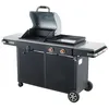 Image de Plancha gaz et barbecue charbon Bi Energy L - BRASERO BY FAVEX   2 x 36 kW   Plaque inox   réglage charbon   10 à 12 convives