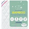 Image de Ptit Lit - Matelas Bébé Bamboo - 60x120 cm - Viscose Douce et Absorbante - Sans traitement chimique - Déhoussable - Oeko Tex® -