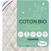 Image de Matelas Bébé Coton Bio - PTIT LIT - 60x120 cm - Blanc - 12 cm dépaisseur - Confort optimal