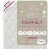 Image de Matelas bébé parfait - 60x120x10 cm - 2 faces : respirant l'été douillet l'hiver - déhoussable - anti acarien - oeko tex®