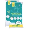 Image de Lot De 2 Proteges Matelas Bébé Anti Acariens - 70x140 Cm - Alese Imperméable - Bouclette 100% Coton - Absorbant