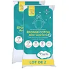 Image de Lot de 2 Protèges Matelas Bébé Anti Acariens - 70x140 cm - Alèse Imperméable - Bouclette 100% coton - Absorbant - Oeko Tex