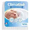 Image de Matelas bébé climatisé - 60x120 cm - 1 face été fraîche 1 face hiver ouatinée - sans traitement chimique
