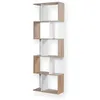 Image de CALICOSY - Bibliothèque Multi-cases H180 cm - Décor Bois et Blanc - Bois clair