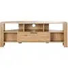 Image de Meuble tv d'angle 1 tiroir décor chêne - l120 cm