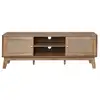 Image de Meuble tv 2 portes en cannage rotin l140 cm - palmo