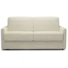 Image de CALICOSY - Canapé lit 3 places en velours côtelé Matelas 20cm - GIULIA - Beige