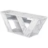 Image de CALICOSY - Meuble TV 3 étagères L110 cm - Pipralla - Marbre