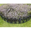 Image de Barrière de jardin forme ronde - lot de 6 - Noir - 46 cm X 1 cm X 25 cm - CALICOSY