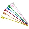 Image de Accessoires de fête - BALLON PUB - Sachet de 10 tiges multicolores - Plastique - Multicolore - Avec attaches