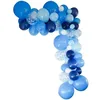 Image de Guirlande organique - BALLON PUB - REF/50219 - Bleu - 5 m - 50 ballons latex biodégradables