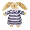 Image de Hochet Doudou Lapin Trousselier Nid D'ange 19cm Marinière Coton-polyester