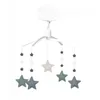 Image de Mobile Musical Etoiles - TROUSSELIER - Mobile Musical - Mixte - Bébé - Pile - Lin Céladon Beige et Bleu Gris