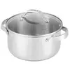 Image de Faitout Beka Cicla 20 Cm Inox Avec Couvercle Verre