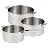 Image de Lot Casseroles Beka Evolution 16 18 20 Cm Inox 3 Pièces Clickfix