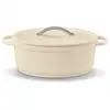 Image de Cocotte ovale beige 31 cm 6 l 102709