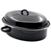 Image de Plat Rôtissoire Émaillé Beka Roasty'cook 42 Cm Noir Moucheté 11,6 L