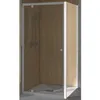 Image de Paroi de douche SUPRA III FIXE 80cm profilé blanc avec verre transparent - KINEDO - PA1571BTN