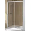 Image de Porte coulissante SUPRA III C 120cm blanc verre transparent - KINEDO - PA1541BTN