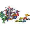 Image de Garage Super City Majorette avec 5 véhicule et 1 train - 7 niveaux - 128 x 78cm