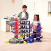 Image de Garage De Jeu Avec 5 Véhicules Jouets Super Chase Center Majorette