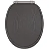 Image de Abattant WC - Gelco - North Noir - MDF FSC - Frein de chute - Charnières métal graphite brossé
