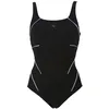 Image de Maillot de bain 1 pièce femme Arena Jewel - Noir/Blanc - Confort et performance
