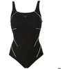 Image de Maillot de bain 1 pièce femme Arena Jewel - Noir résistant au chlore séchage rapide