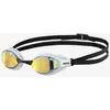 Image de Lunettes de natation Arena Air Speed noir blanc avec verres à effet miroir jaune