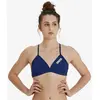 Image de Haut de bikini Arena Team Tie Back Solid bleu marine blanc femme - 36