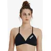 Image de Haut de bikini Arena Team Tie Back Solid noir blanc femme - 36