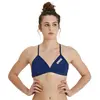 Image de Haut de bikini Arena Team Tie Back Solid bleu marine blanc femme - 38