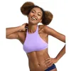 Image de Haut de maillot de bain femme Arena Crop Think R - lavanda/yellow star