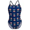Image de Maillot de bain 1 pièce femme Arena Vibes Boos - Navy/navy multi - Bleu - Adulte - Femme