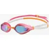 Image de Lunettes de natation Arena Air Speed rose orange blanc avec verres miroir bleu