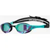 Image de Lunettes de natation Arena Cobra Edge bleu noir avec verres miroir lilas bleu