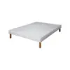 Image de Ebac Sr9 Sommier Lattes Gris 140x190 Bois Massif 2 Places
