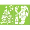 Image de Pochoir Geant Pere Noel Et Sapin