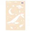 Image de Pochoir réutilisable format A4 motif Cosmos